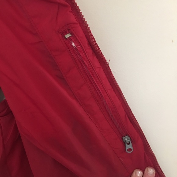 Vtg 90s Abercrombie & Fitch Red Down Puffer Vest - Picture 4 of 7